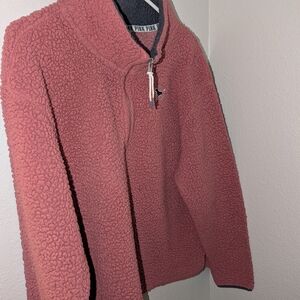 Pink Sherpa Pullover
